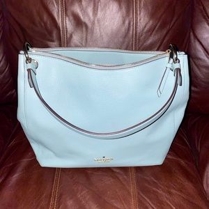 Kate Spade Large cloud Mist (teal) Hobo Handbag very good condition